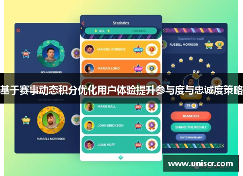 基于赛事动态积分优化用户体验提升参与度与忠诚度策略